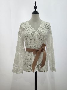 Giacca macramè con cinturino