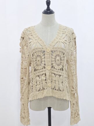 Cardigan macramè