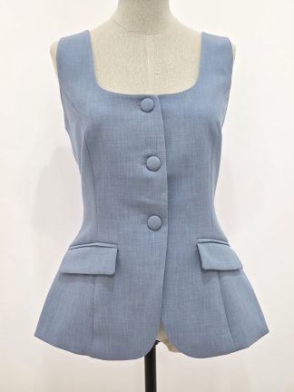 Gilet scollo quadrato