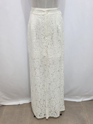 Pantaloni sartoriali in pizzo