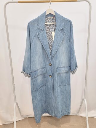 Trench jeans oversize