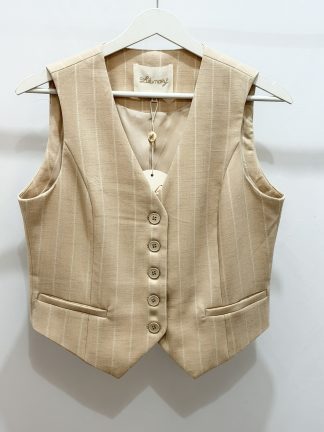 Gilet da abito a righe