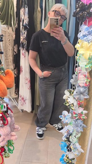 Jeans baggy doppiopetto