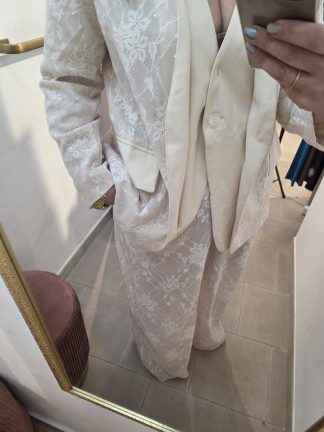 Blazer di pizzo oversize