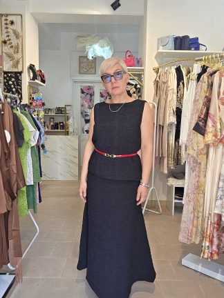 Gonna svasata motivo testurizzato