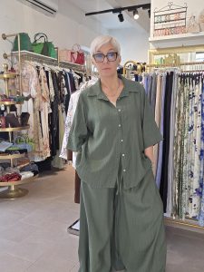 Completo camicia e pantagonna oversize