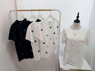 T-shirt oversize cuori