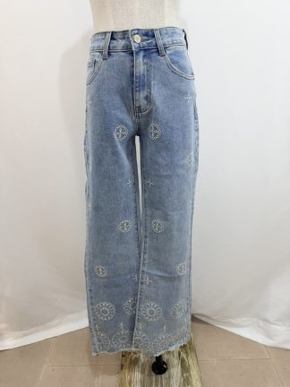 Jeans ricamato